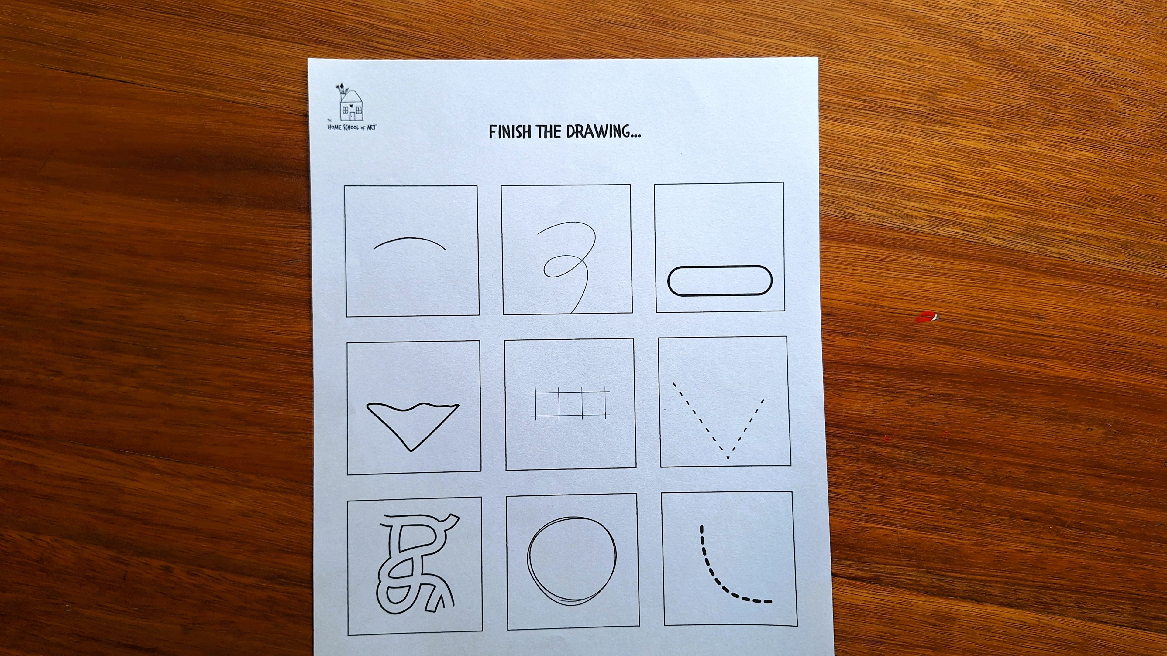 Finish the Drawing: Linework